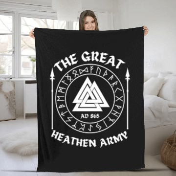 Discover THE GREAT HEATHEN ARMY AD865-ENGLAND Fleece Blankets