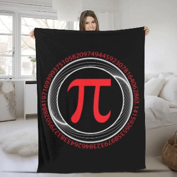Discover Math Instructor Math Teacher Mathematician Pi Day Fleece Blankets