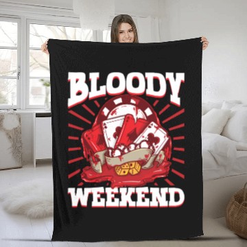 Discover Poker Casino Poker Player Gambling Roulette Fleece Blankets