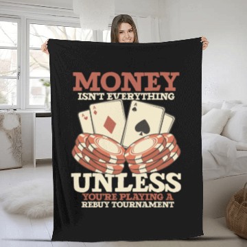 Discover Poker Casino Poker Player Gambling Roulette Fleece Blankets