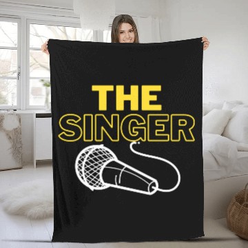 Discover The Singer Simple Band Microphone Fleece Blankets