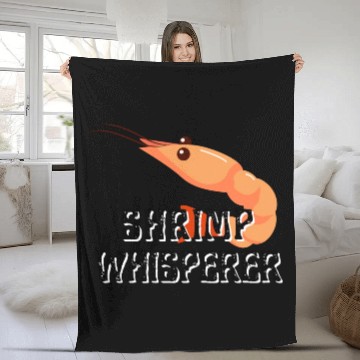 Discover Shrimp Whisperer - Funny Shrimps Lover Fleece Blankets
