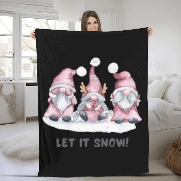 Discover Let It Snow Fleece Blankets