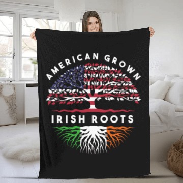 Discover Usa Pride Irish Roots Ireland Fleece Blankets