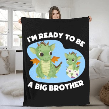 Discover I Am Ready To Be A Big Brother Cute Fleece Blankets
