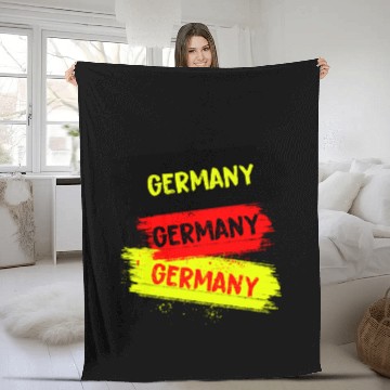 Discover Germany Design Fleece Blankets