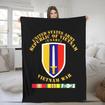 Discover Army US Army Vietnam USARV Vietnam War w SVC Fleece Blankets