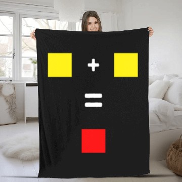 Discover Soccer Yellow Red Card Referee Fleece Blankets