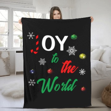 Discover Joy to the world Fleece Blankets