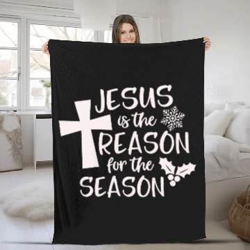 Discover Jesus is The Reason for the Season Candy Christian Fleece Blankets