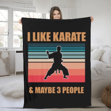 Discover I Like Karate and maybe 3 People Fleece Blankets
