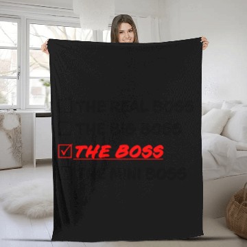 Discover THE BOSS Fleece Blankets