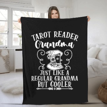 Discover Funny Tarot Reader Grandma Definition A Tarot Fleece Blankets
