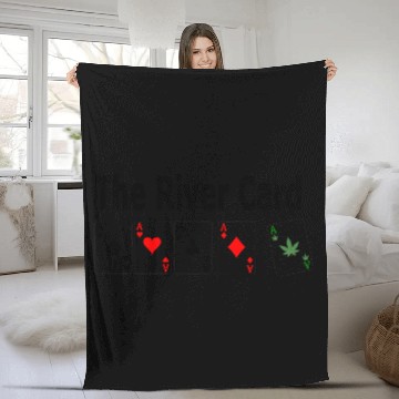 Discover the river card Fleece Blankets