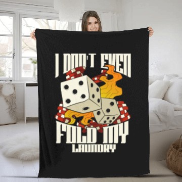 Discover Poker Casino Poker Player Gambling Roulette Gift Fleece Blankets