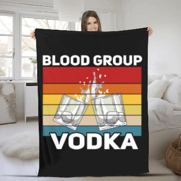 Discover Funny vodka alcohol saying motif Fleece Blankets