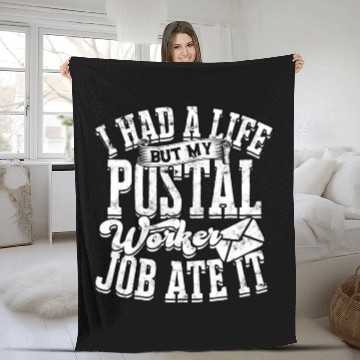 Discover Mail Men Mail Carrier Postal Worker Postman Fleece Blankets