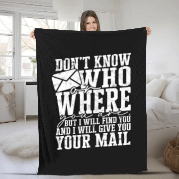 Discover Mail Men Mail Carrier Postal Worker Postman Fleece Blankets