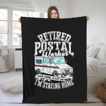 Discover Mail Men Mail Carrier Postal Worker Postman Fleece Blankets