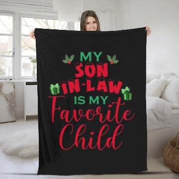 Discover My Son In Law Is My Favorite Child Fleece Blankets