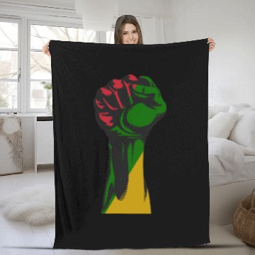 Discover Cool African Ancestry Pride Flag Black History Fleece Blankets
