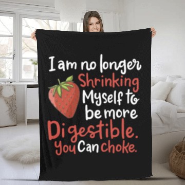 Discover Gardening Strawberry Food Pun Fleece Blankets