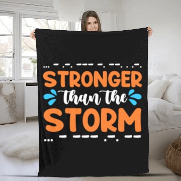 Discover Ham Radio Stronger Than The Storm Radio Operator Fleece Blankets