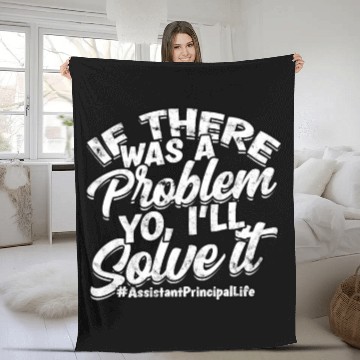 Discover Assistant Principal Back School Teacher Principal Fleece Blankets