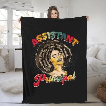 Discover Assistant Principal Back School Teacher Principal Fleece Blankets