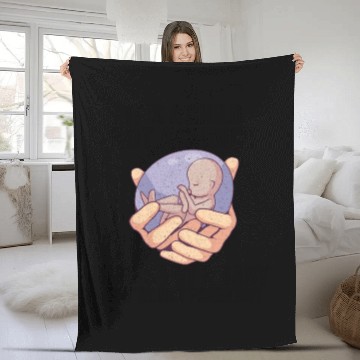 Discover Anti Abortion Pro Life Choice Stop Unborn Lives Fleece Blankets