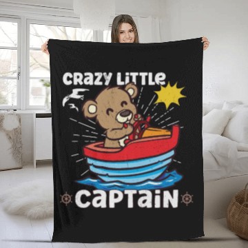 Discover Sailing Sailboat Boating Kid Child Yacht Boat Fleece Blankets