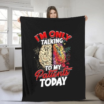 Discover Psychiatrist Psychology Therapist Psychologist Fleece Blankets