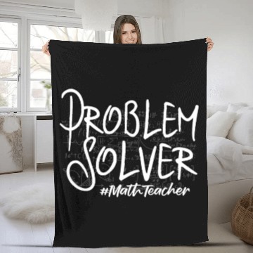 Discover Math Teacher Fleece Blankets