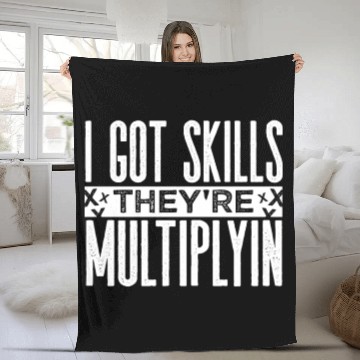 Discover Math Teacher Fleece Blankets