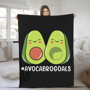 Discover Sibling Big Brother Avocado Goals Hilarious Puns Fleece Blankets