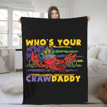 Discover Crawfish Daddy Festival Parade Mardi Gras 2023 Fleece Blankets
