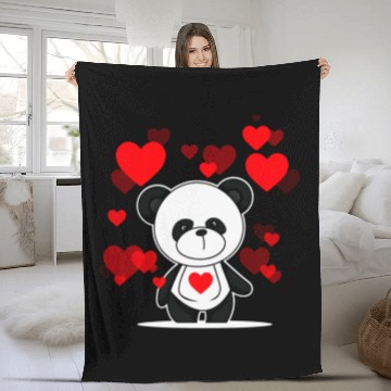 Discover valentine day gifts for girlfriend 2023 Fleece Blankets