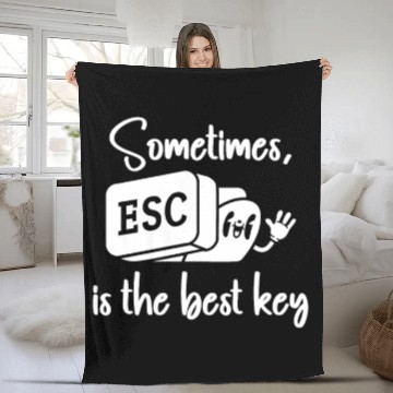 Discover Software Engineer Computer Key Programming Fleece Blankets