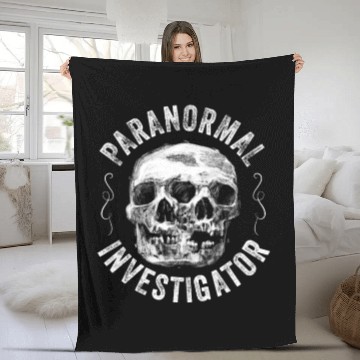 Discover Ghost Hunting Paranormal Investigator Fleece Blankets