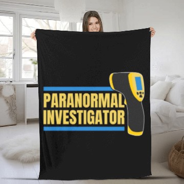 Discover Ghost Hunting Paranormal Investigator Fleece Blankets