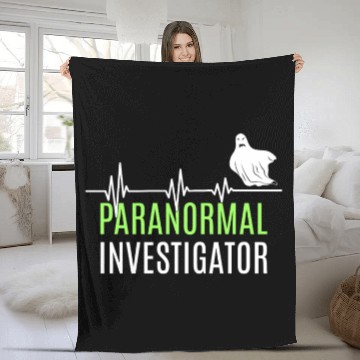 Discover Ghost Hunting Paranormal Investigator Fleece Blankets