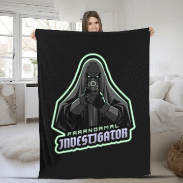 Discover Ghost Hunting Paranormal Investigator Fleece Blankets