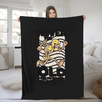 Discover Run jogging sport race training gift Fleece Blankets