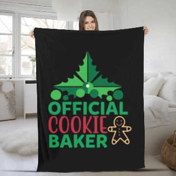 Discover Official Cookie Baker Fleece Blankets