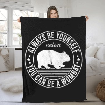 Discover Funny Wombat Quote For A Australian Lover Fleece Blankets