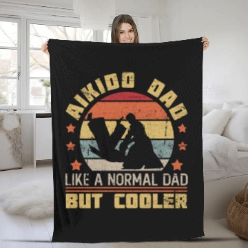 Discover Aikido Dad Japan Taekwondo Karate Martial Arts Fleece Blankets