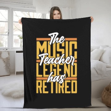 Discover Music Teacher Retired Fleece Blankets