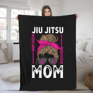 Discover Jiu jitsu mom jujutsu martial arts mma combat Fleece Blankets