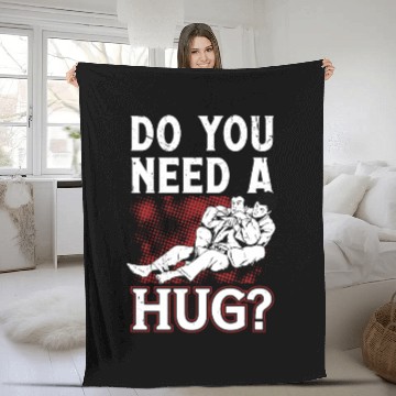 Discover Jiu jitsu need a hug jujutsu martial arts mma Fleece Blankets