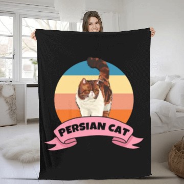 Discover Persian Cat Persian Cat Fleece Blankets